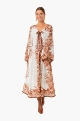 Khaki Floral Cryssa Dress